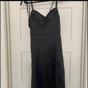 Brand new black satin SHEIN dress size medium